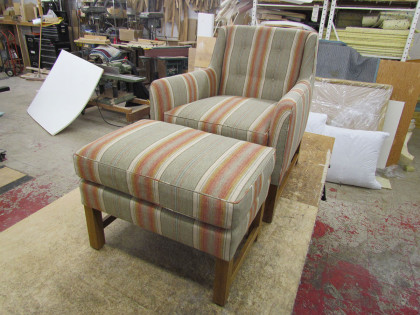 Clutt Style Chair and Ottoman