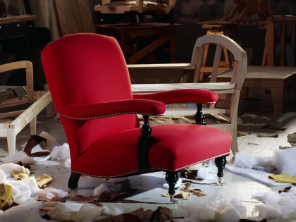 “Edwardian” Style Custom Upholstered Chair